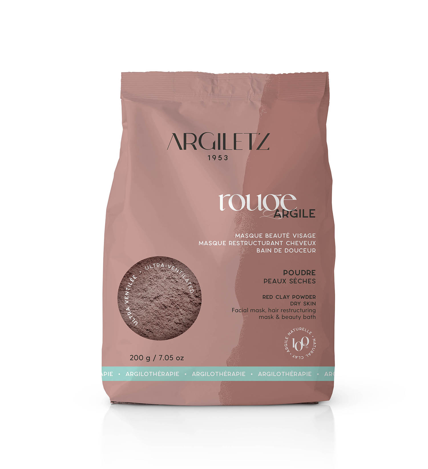 Argile rouge en poudre ultra ventilée