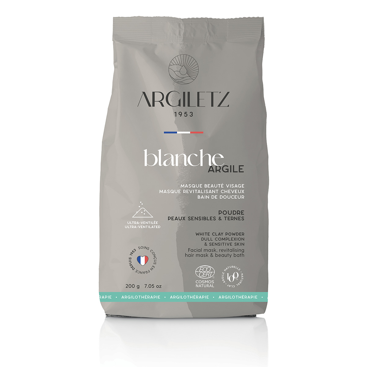 Argile blanche en poudre ultra ventilée