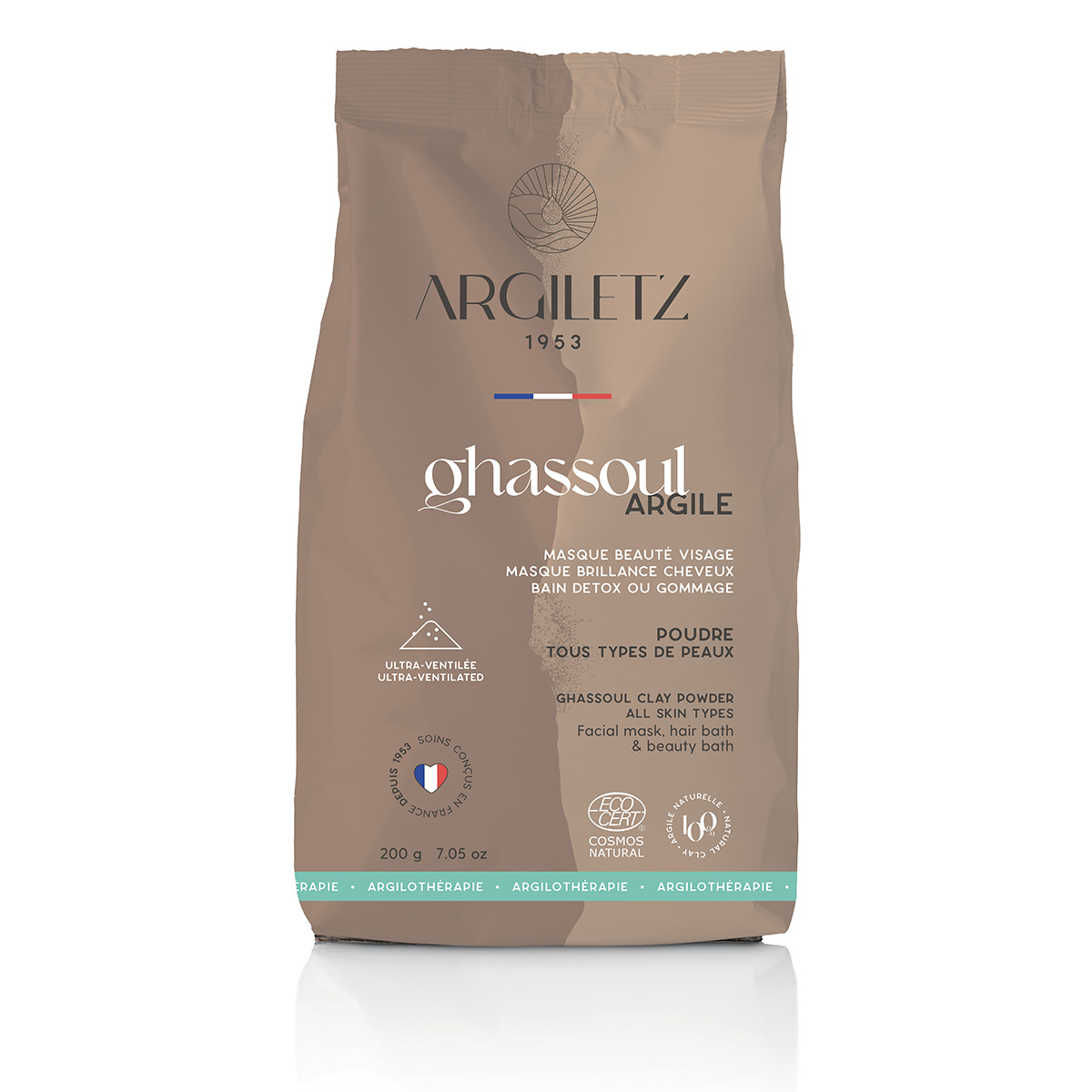 Argile ghassoul en poudre ultra ventilée