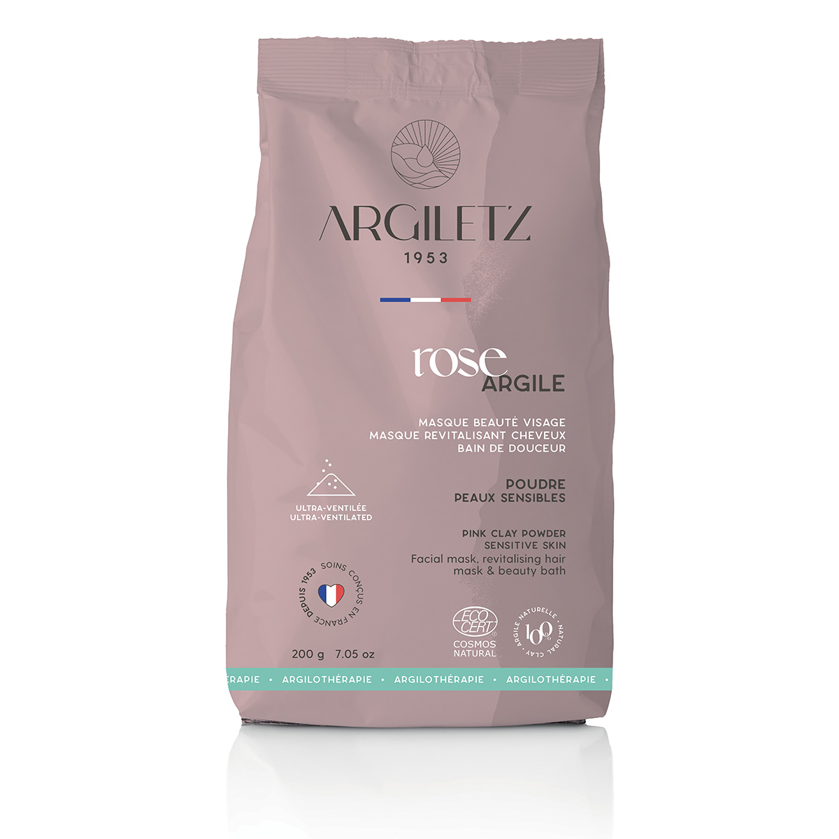 Argile rose en poudre ultra ventilée