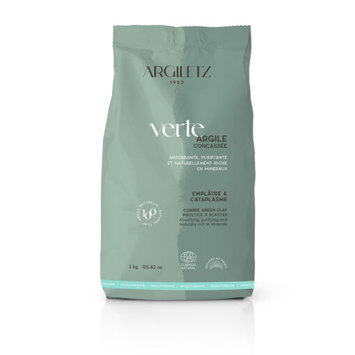 Crushed green clay for poultice or plaster 3kg