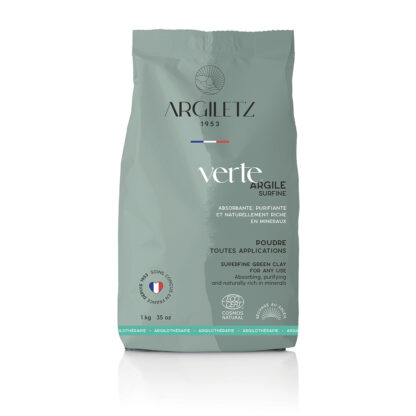 Argile verte en poudre surfine - Certifiée COSMOS NATURAL**