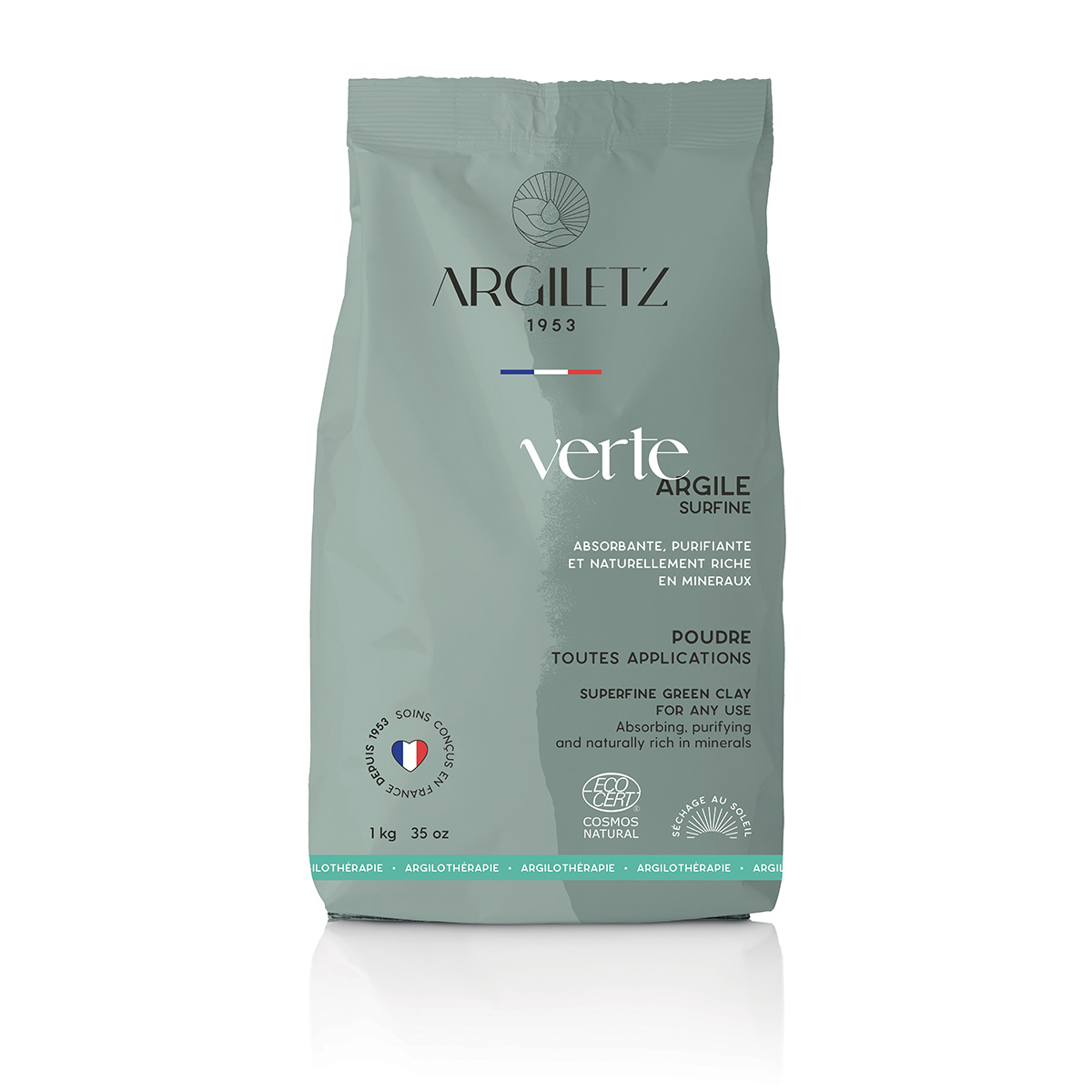 Argile verte en poudre surfine - Certifiée COSMOS NATURAL**