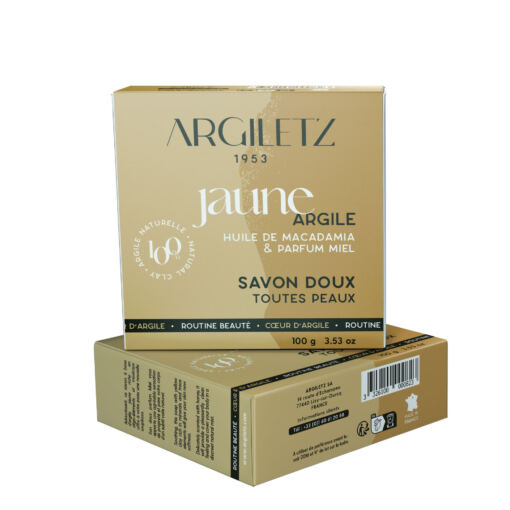 Mild and soothing soap with yellow clay