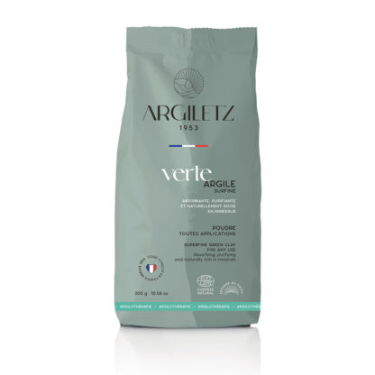 Argile verte en poudre surfine - Certifiée COSMOS NATURAL**
