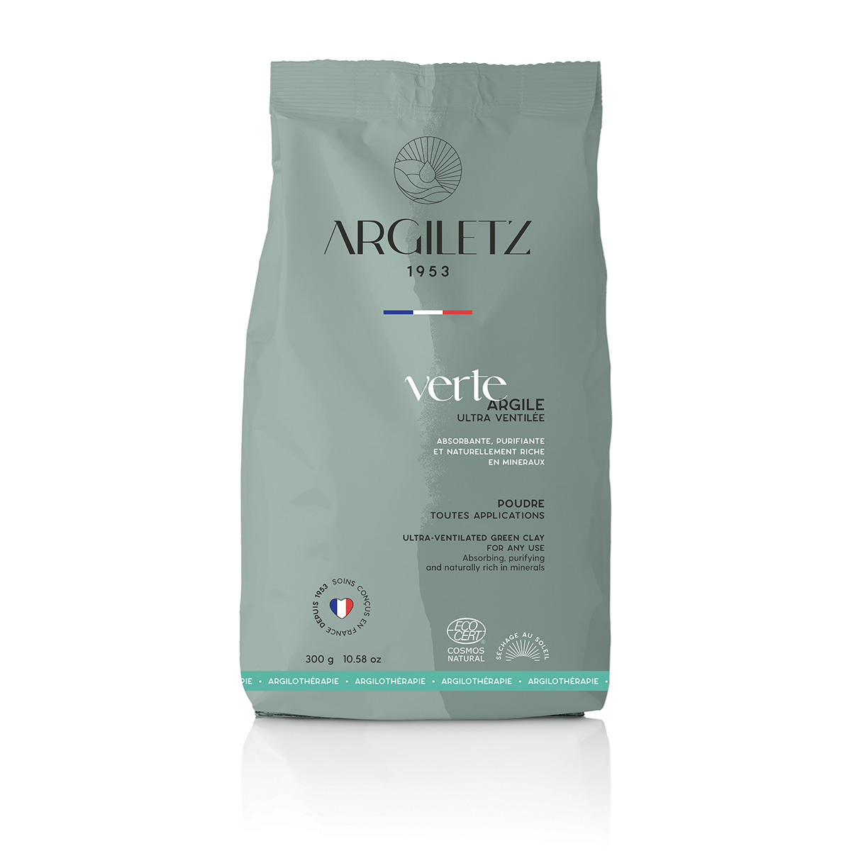 Argile verte en poudre ultra ventilée - Certifiée COSMOS NATURAL**