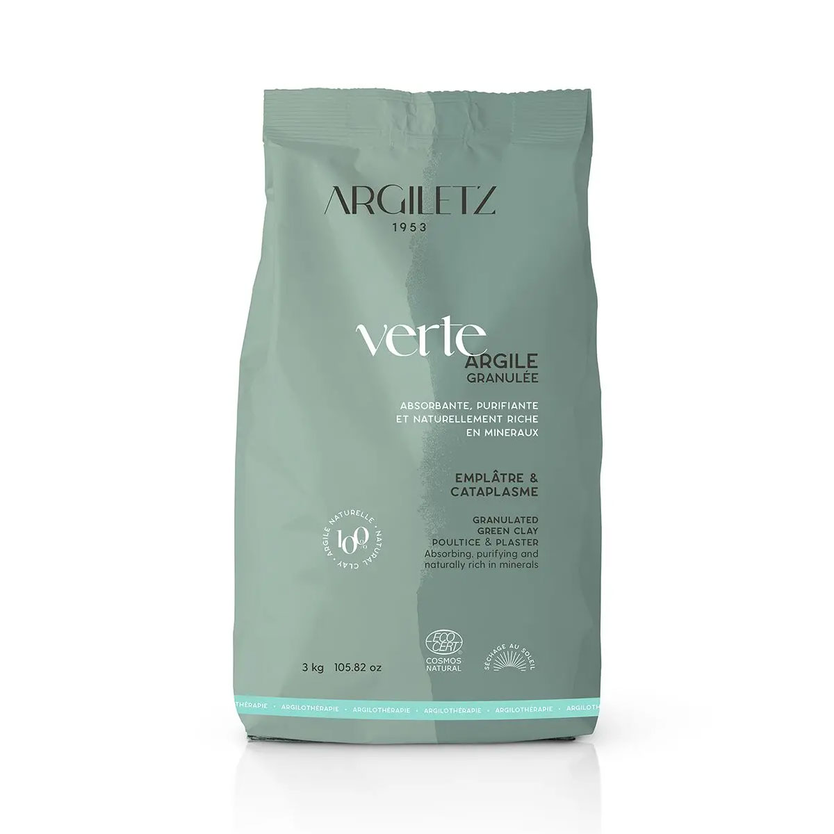 Argile verte granulée - Certifiée COSMOS NATURAL**