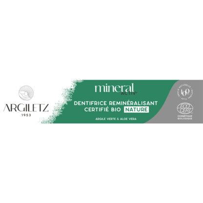DUO dentifrice REMINÉRALISANT CERTIFIÉ BIO* aloe vera + brosse à dents en bambou – Image 2