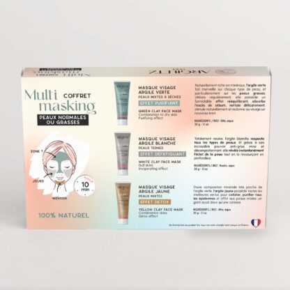 Trio box of mini clay masks oily skin - Image 2