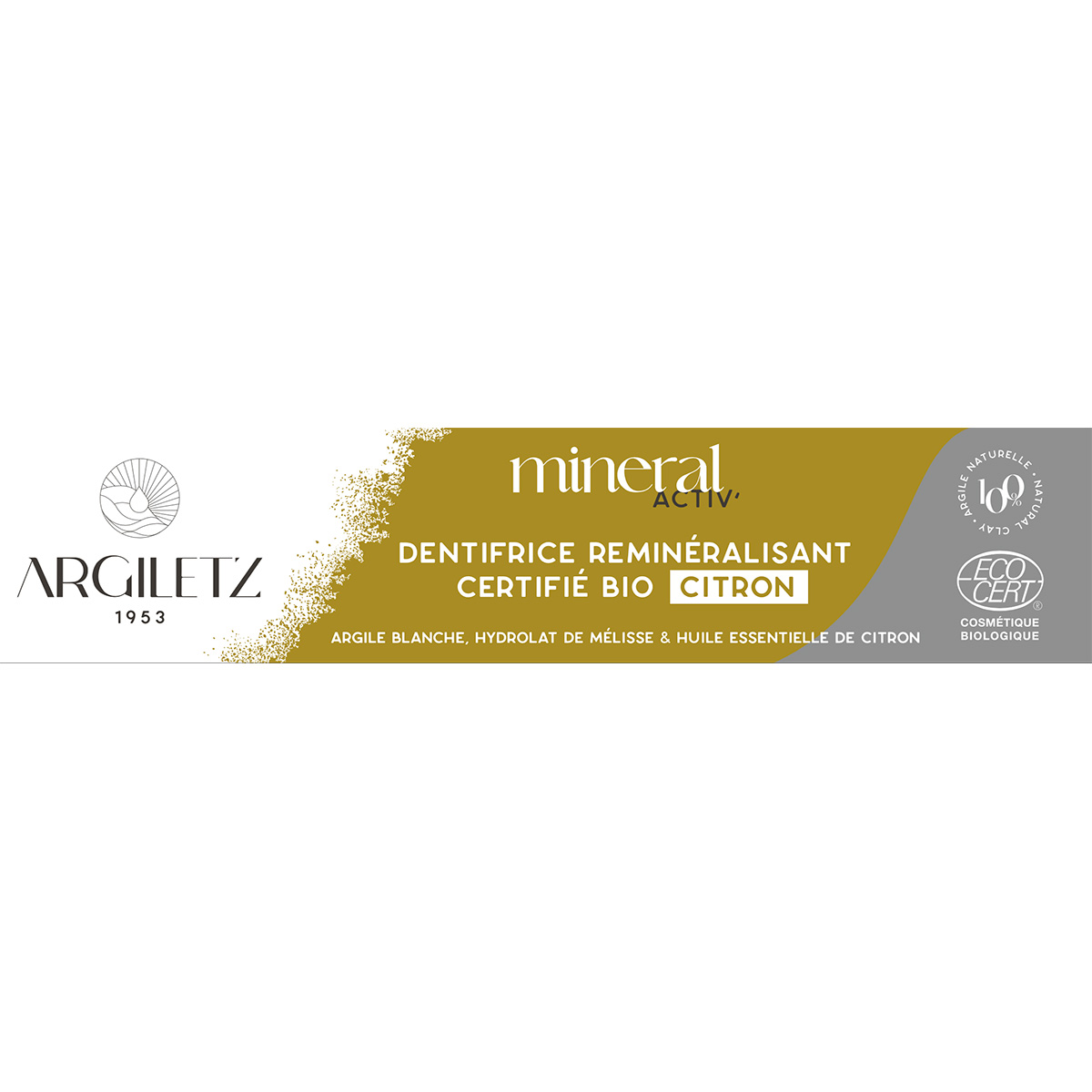 DENTIFRICE REMINÉRALISANT CERTIFIÉ BIO* CITRON