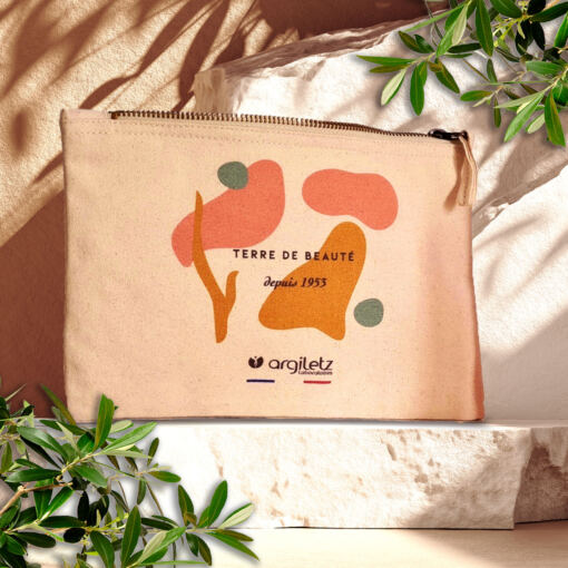 100% cotton toiletry bag